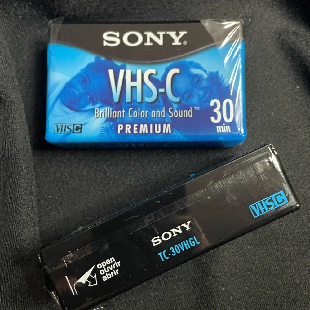 Sony VHS-C Premium Tapes TC-30VHGL (x 2)